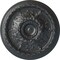 Ekena Millwork Stockport Ceiling Medallion (Fits Canopies up to 6 1/4"), Hand-Painted Pewter, 28"OD x 2 3/4"P CM28STPES - alternate 1